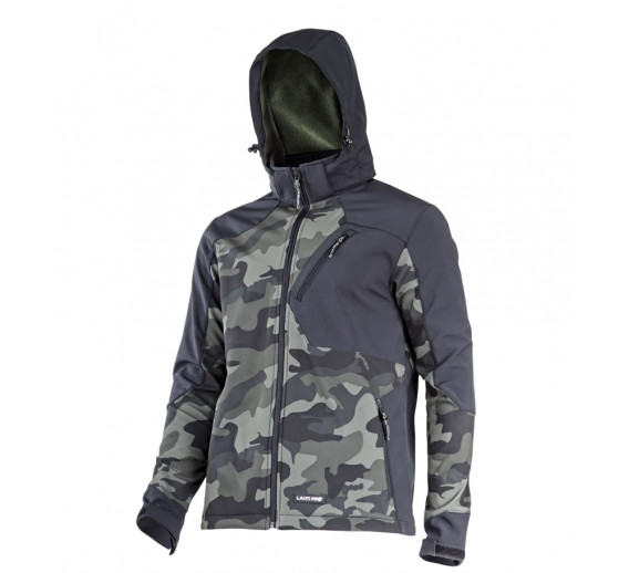 Darbo saugos prekės. Darbo drabužiai. Striukės. Striukė Softshell kamufliažinė
