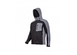Striukė SOFTSHELL LAHTI su gobtuvu juodai pilka, L 
