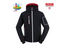 Darbo saugos prekės. Darbo drabužiai. Striukės. Striukė SoftShell Pesso ACROPOLIS, juoda L 