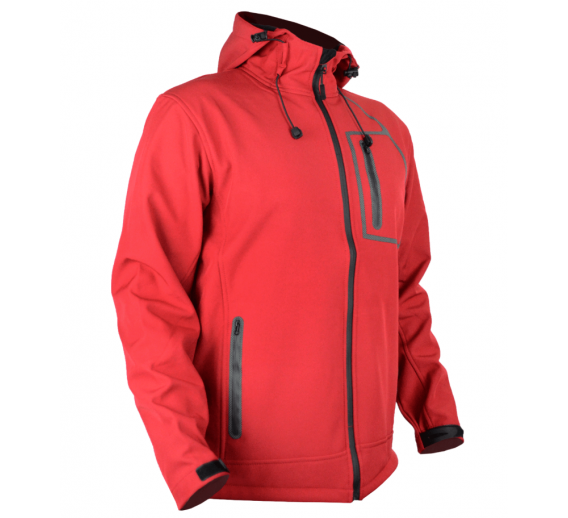 Darbo saugos prekės. Darbo drabužiai. Striukės. Striukė Softshell raudona