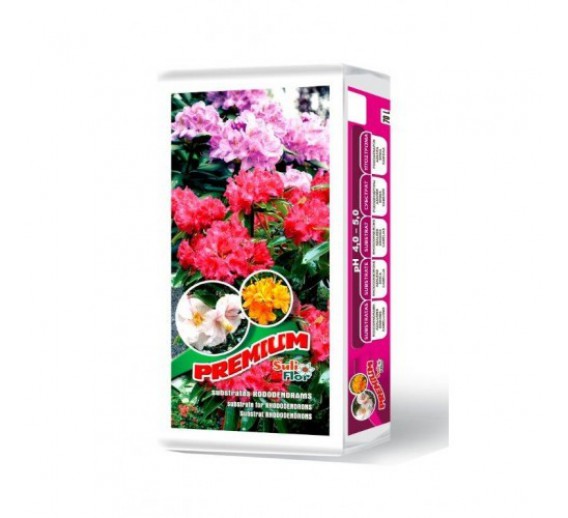 Sodo ir daržo prekės. Trąšos ir durpių substratai. Durpių ir žemių substratai. Substratas rododendrams Suliflor 20l 