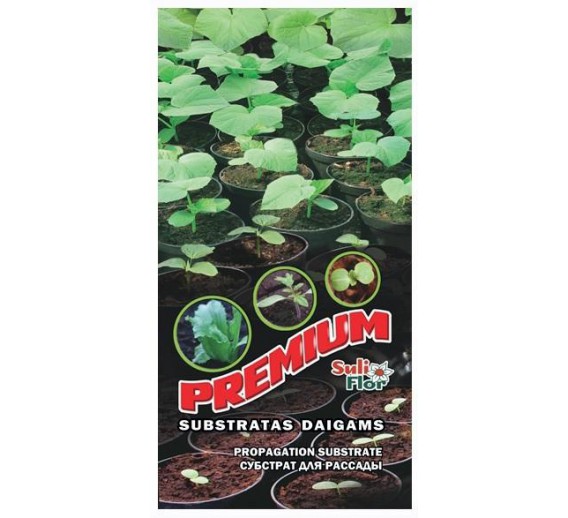Sodo ir daržo prekės. Trąšos ir durpių substratai. Durpių ir žemių substratai. Sudaiginimo substratas Suliflor Premium 20l 