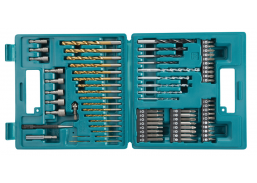 Darbo įrankiai. Įrankių priedai. Grąžtai metalui. Grąžtų metalui rinkiniai. Sukimo antgalių ir grąžtų komplektas 75 vnt. Makita 