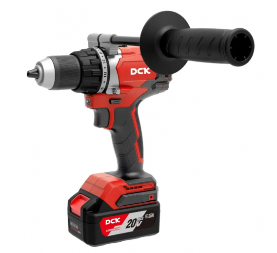 Darbo įrankiai. Elektriniai ir akumuliatoriniai įrankiai. Akumuliatoriniai suktuvai - gręžtuvai. Suktukas DCK 20V 2x4Ah 26/8-KDJZ06-13EK