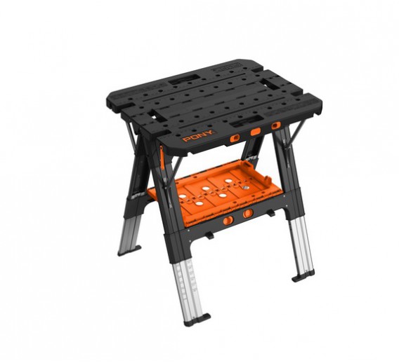 Darbo įrankiai. Įrankių priedai. Įrankių dėžės, krepšiai įrankiams, darbastaliai. Sulankstomas darbo stalas PONY JORGENSEN