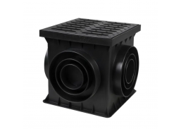 Statybinės medžiagos. Stogo dangos. Lietaus nuvedimo sistemos. Plastikiniai lietvamzdžiai. Šulinėlis su grotelėmis BIELBET