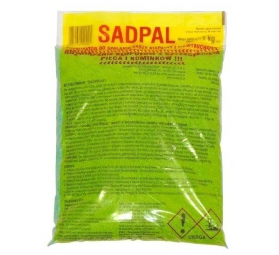 Šildymas. Šildymas ir vėdinimas. Šildymo įrangos priežiūra. Suodžių sudeginimo milteliai SADPAL 1 kg.