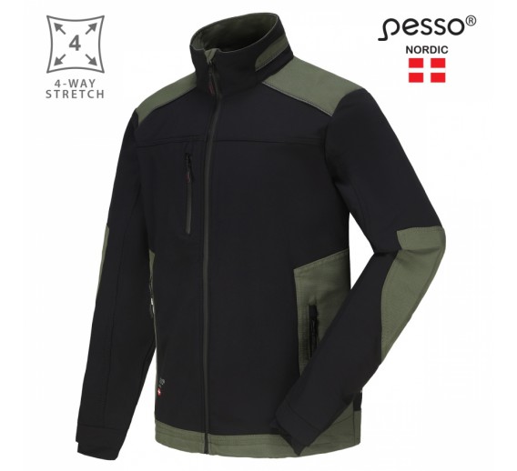 Darbo saugos prekės. Darbo drabužiai. Švarkai. Švarkas Pesso Titan125 žalias
