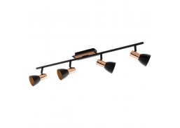 Apšvietimas. Lubiniai šviestuvai. Šviestuvas EGLO BARNHAM GU10 4x3.3W 4x240lm black 