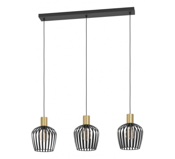Apšvietimas. Pakabinami šviestuvai. Šviestuvas EGLO Empoli E27 3x40W 901037 