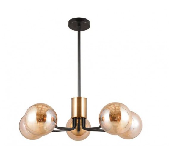Apšvietimas. Lubiniai šviestuvai. Šviestuvas G.LUX GT-380-5-BL AMBER 