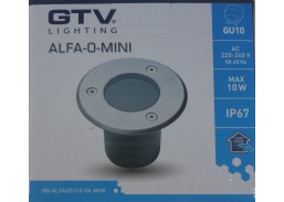 Apšvietimas. Lauko šviestuvai. Šviestuvas GTV ALFA 50W GU10 IP67, 52x70x1mm 