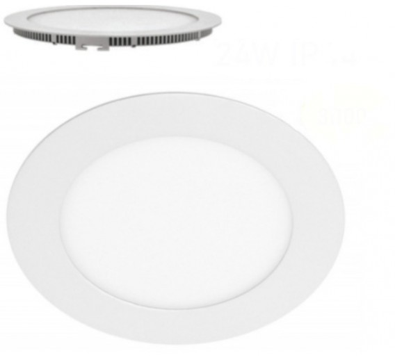 Apšvietimas. Įmontuojamos LED panelės. Šviestuvas LED 24W IP44 3000K Oris 
