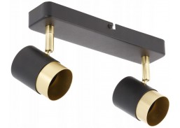 Apšvietimas. Kryptiniai šviestuvai. Šviestuvas ORIO JUODAS 2x50W GTV SV62107 