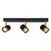 Apšvietimas. Kryptiniai šviestuvai. Šviestuvas ORIO JUODAS 3x50W GTV SV62108  kaina