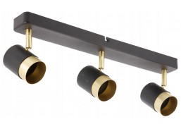 Apšvietimas. Kryptiniai šviestuvai. Šviestuvas ORIO JUODAS 3x50W GTV SV62108 