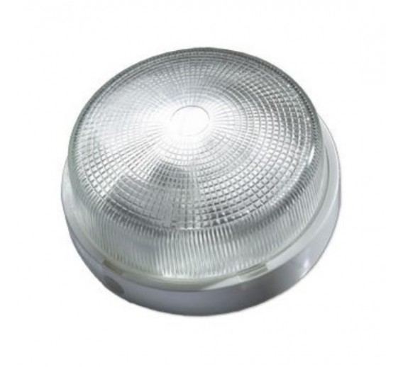 Apšvietimas. Pramoniniai šviestuvai. Šviestuvas RONDO 100W IP44 baltas 