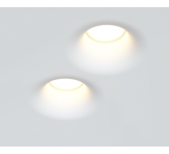 Apšvietimas. Įmontuojami šviestuvai. Šviestuvas Round Wave Double 35W GU10 