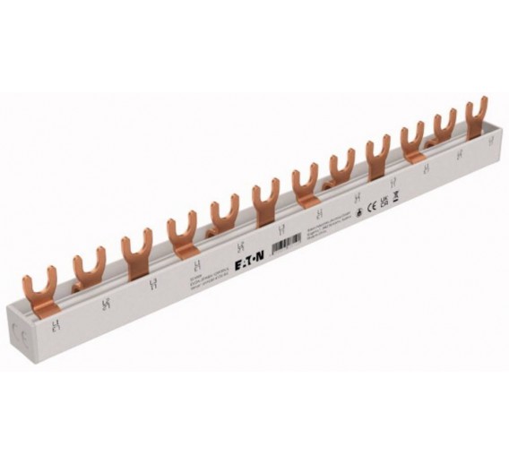 Elektros prekės. Moduliniai automatikos komponentai. Kirtikliai, šynos. Šyna komutacinė EATON EVGK-10/3P 12 modulių 