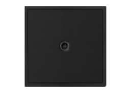 Elektros prekės. Instaliacija - kištukiniai lizdai, jungikliai ir kt.. BORA jungikliai, kištukiniai lizdai. Televizoriaus antenos lizdas BORA be rėmelio, juodas 