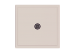 Elektros prekės. Instaliacija - kištukiniai lizdai, jungikliai ir kt.. BORA jungikliai, kištukiniai lizdai. Televizoriaus antenos lizdas BORA be rėmelio, kreminis 