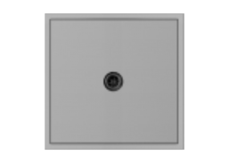 Elektros prekės. Instaliacija - kištukiniai lizdai, jungikliai ir kt.. BORA jungikliai, kištukiniai lizdai. Televizoriaus antenos lizdas BORA be rėmelio, pilkas 