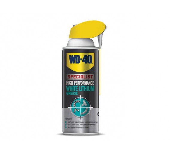 Darbo įrankiai. Prekės automobiliams. Automobilinė chemija. Tepalas WD-40 WHITE LITHUM 400 ml 