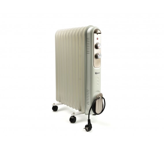 Šildymas ir vėdinimas. Elektriniai šildytuvai, termoventiliatoriai. Tepalinis radiatorius Geko 11 sekcijų 2500W 