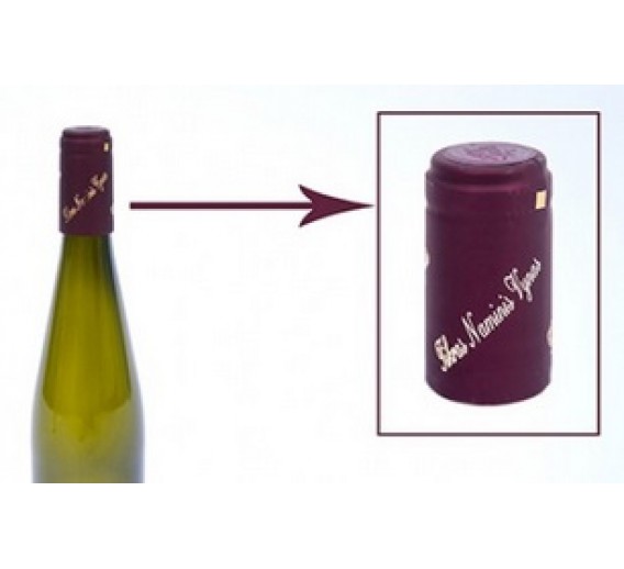 Termokapsulės vynui BORDO  Metalik  su užrašu, 30 vnt. 