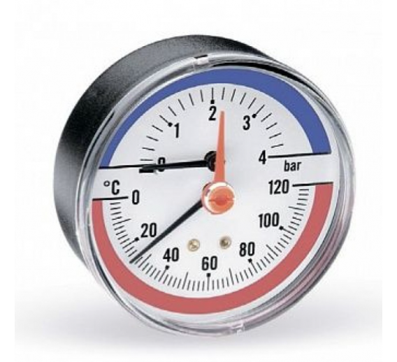 Šildymas ir vėdinimas. Šildymo sistemos detalės. Termomanometras TMAX 1/2