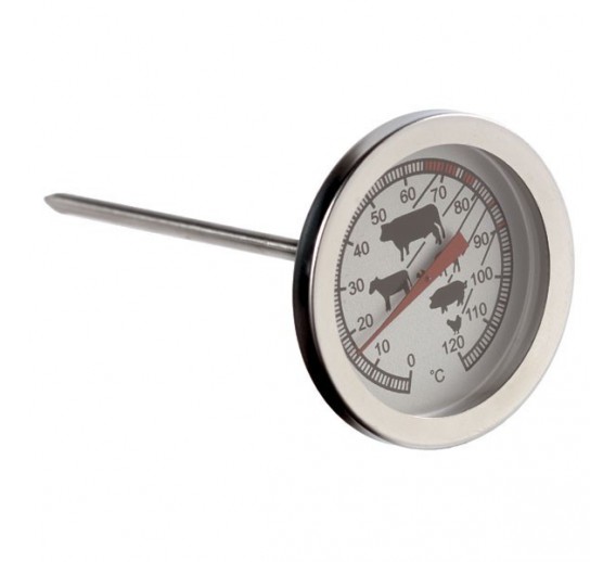 Namų apyvokos prekės. Termometrai. Termometras maistui 0-120°C 12 cm 