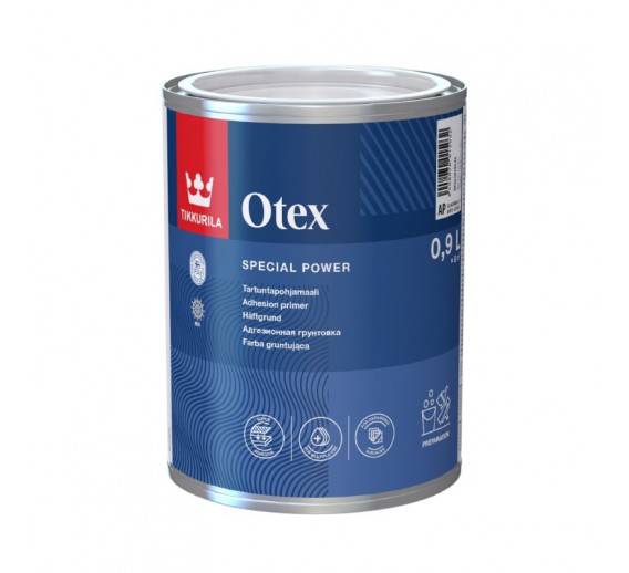 Dažai. Glaistas, gruntas, klijai, skiedikliai. Gruntai. Gruntas metalui. Tikkurila gruntas OTEX baltas 0,9 l 