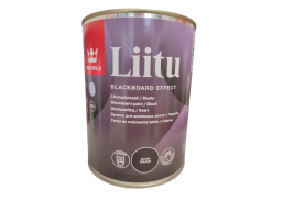 Dažai. Dažai, dažymo įrankiai, dažymo juostos. Specialios paskirties dažai. Tikkurila juodi dažai LIITU MUSTA 1L 