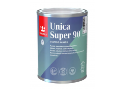 Dažai. Medienos apsaugos ir dekoravimo priemonės. Lakas. Tikkurilla lakas UNICA SUPER 90 blizgus 0,9l 