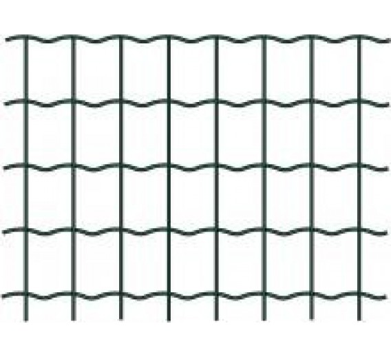 Metalų gaminiai . Tvoros, tvoralentės, tinklai tvoroms. Virintas tinklas. Tinklas WELDED 5m.  Žalia  13x13x0,9x1000mm. 