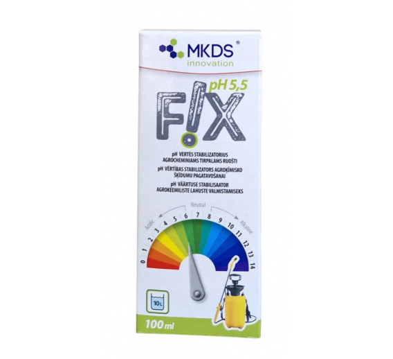 Sodo ir daržo prekės. Trąšos ir durpių substratai. Trąšos. Skystos trąšos. Tirpalų stabilizatorius FIX ph5 100ml 