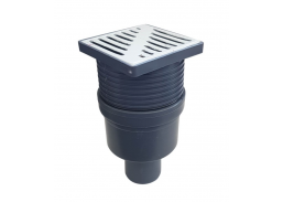 Santechnikos prekės. Vonios įranga. Trapai ir dušo latakai. Trapas D50 100x100mm 