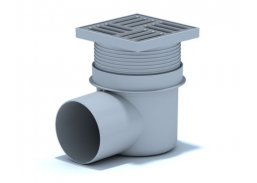 Santechnikos prekės. Vonios įranga. Trapai ir dušo latakai. Trapas  D50 10x10cm