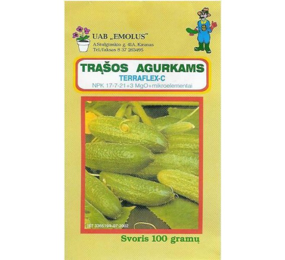 Sodo ir daržo prekės. Trąšos ir durpių substratai. Trąšos. Birios trąšos. Trąšos agurkams Emolus 100 g 