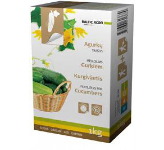 Sodo ir daržo prekės. Trąšos ir durpių substratai. Trąšos. Birios trąšos. Trąšos agurkams NPK 12-11-17 1kg 