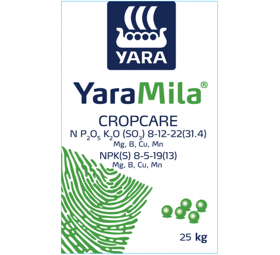 Sodo ir daržo prekės. Trąšos ir durpių substratai. Trąšos. Birios trąšos. Trąšos NPK 8-12-22 Yara Mila Cropcare 25 kg