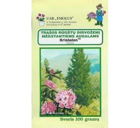 Sodo ir daržo prekės. Trąšos ir durpių substratai. Trąšos. Birios trąšos. Trąšos rūgščią dirvą mėgstantiems augalams 100g Emolus 