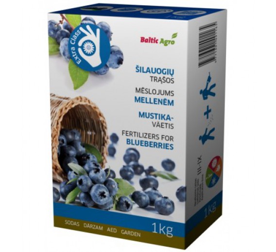 Sodo ir daržo prekės. Trąšos ir durpių substratai. Trąšos. Birios trąšos. Trąšos šilauogėms 1kg 