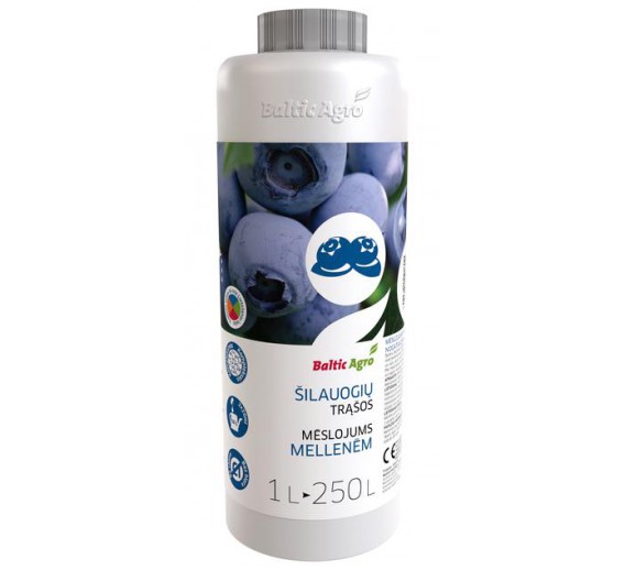 Sodo ir daržo prekės. Trąšos ir durpių substratai. Trąšos. Skystos trąšos. Trąšos šilauogėms 1l