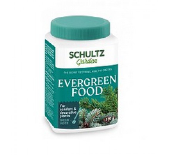 Sodo ir daržo prekės. Trąšos ir durpių substratai. Trąšos. Birios trąšos. Trąšos spygliuočiams Schultz Evergreen food 350g 