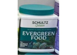 Sodo ir daržo prekės. Trąšos ir durpių substratai. Trąšos. Birios trąšos. Trąšos spygliuočiams Schultz EVERGREEN FOOD, 800g 