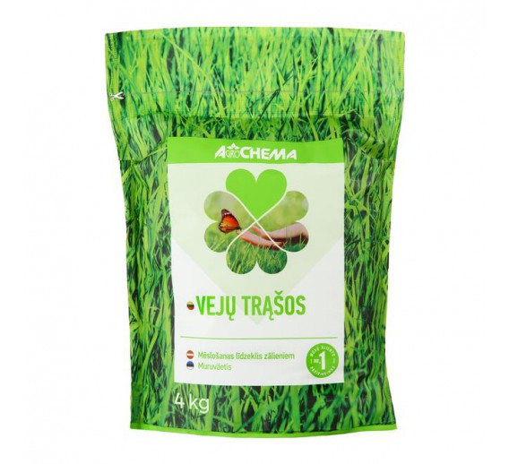 Sodo ir daržo prekės. Trąšos ir durpių substratai. Trąšos. Trąšos vejai. Trąšos vejai Agrochema, 4kg