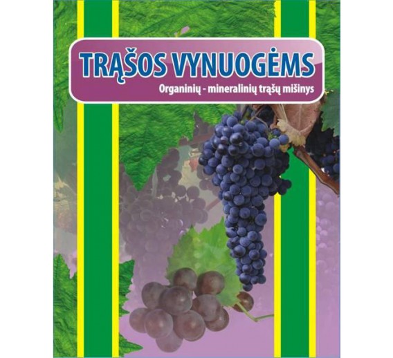 Sodo ir daržo prekės. Trąšos ir durpių substratai. Trąšos. Organinės trąšos. Trąšos vynuogėms: organinių-mineralinių trąšų mišinys 1kg 