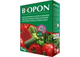 Sodo ir daržo prekės. Trąšos ir durpių substratai. Trąšos. Birios trąšos. Trąšų granulės pomidorams, agurkams ir daržovėms Biopon, 1 kg 