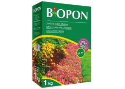Sodo ir daržo prekės. Trąšos ir durpių substratai. Trąšos. Birios trąšos. Trąšų granulės sodo gėlėms Biopon, 1 kg 